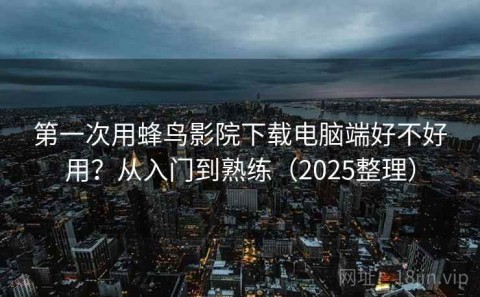 第一次用蜂鸟影院下载电脑端好不好用？从入门到熟练（2025整理）
